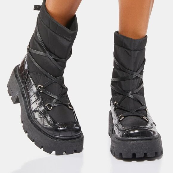 Shellys London BIG BLACK  Snowfall Snow Boots  ( BRAND NEW !!! ) - Picture 2 of 8